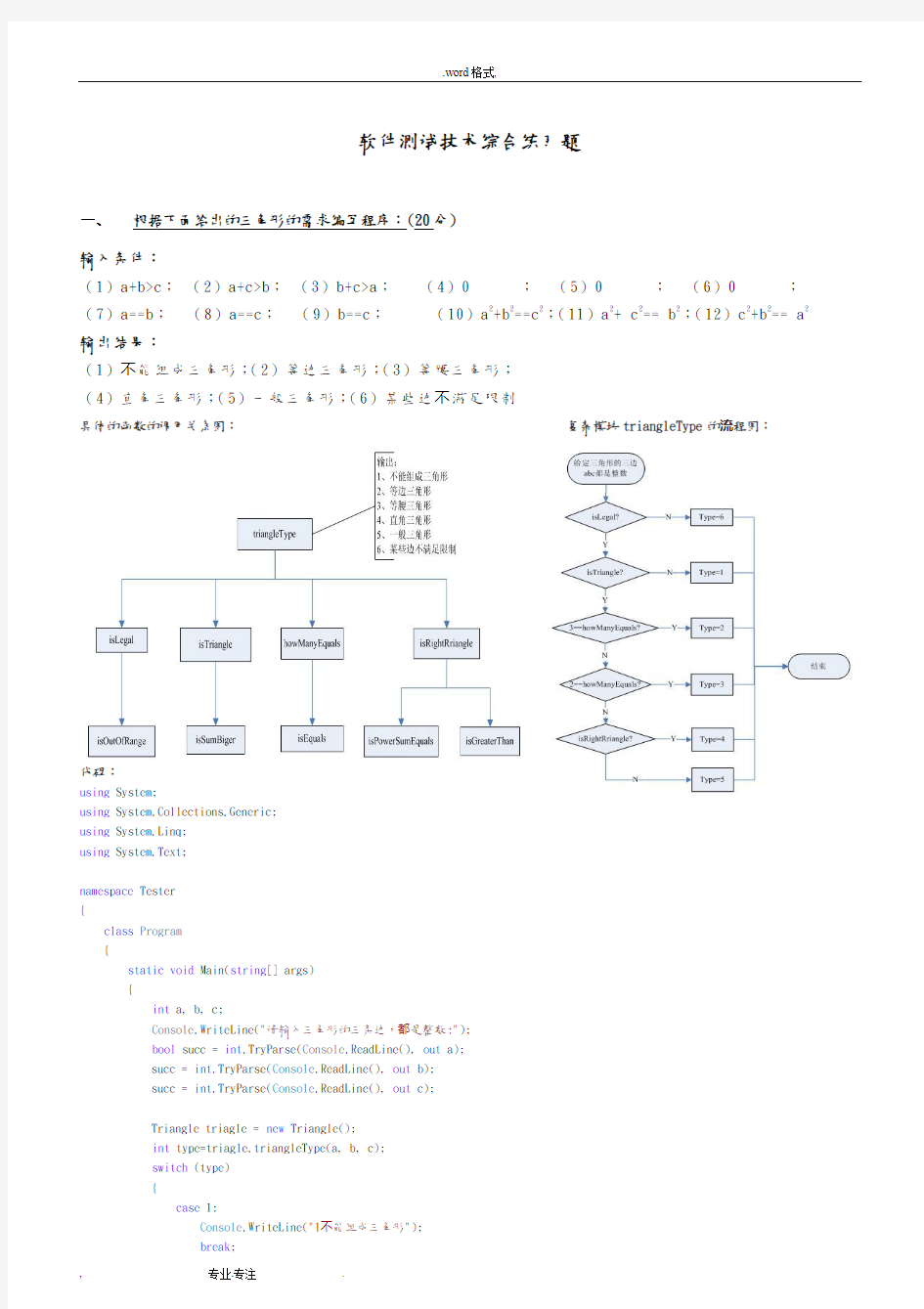 洛阳理工学院软件测试技术(综合练习题)