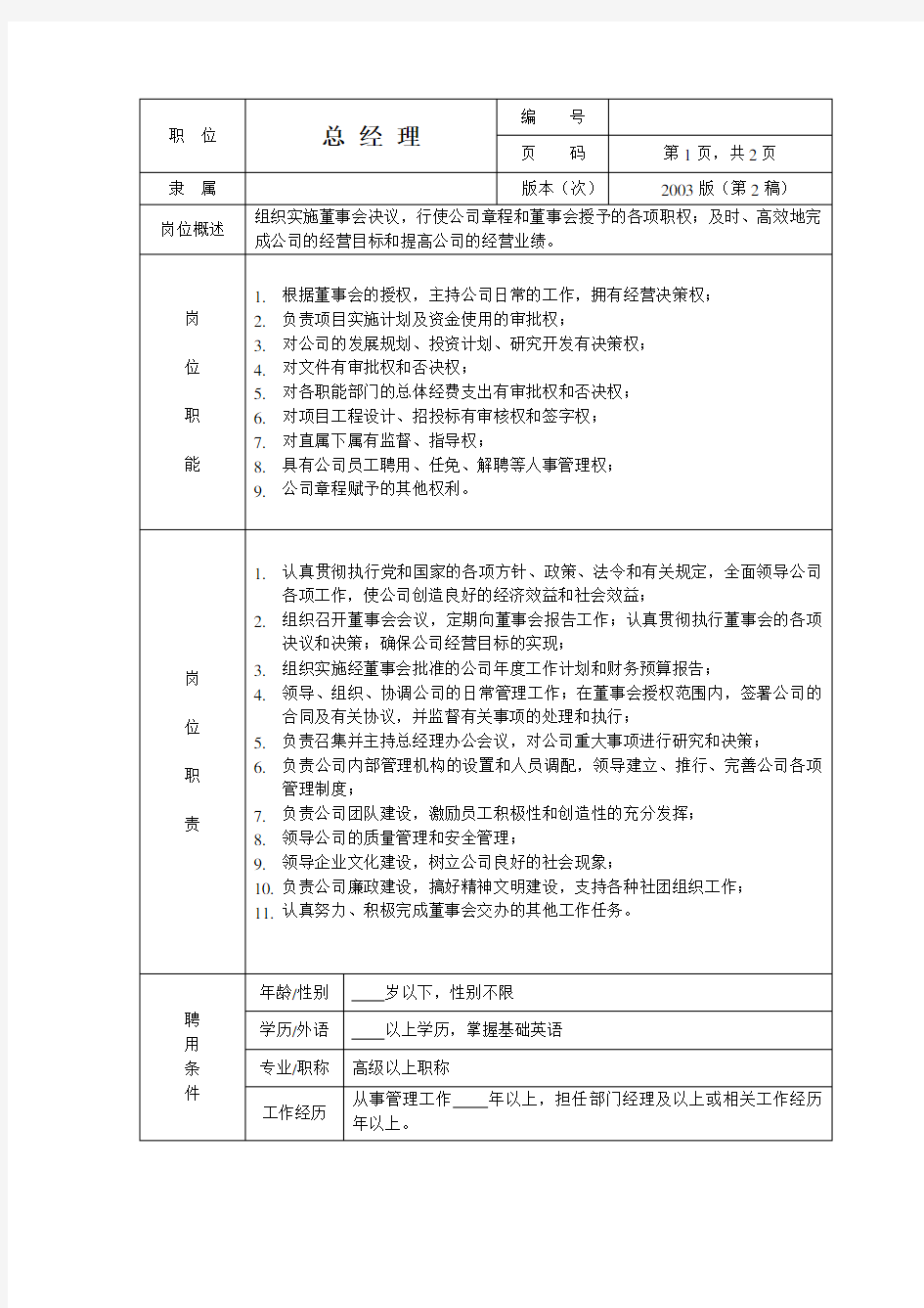 (完整版)公司组织机构图(通用版)