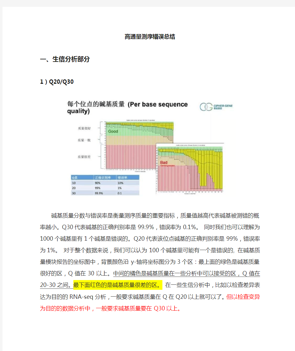 (完整)高通量测序(NGS)数据分析中的质控