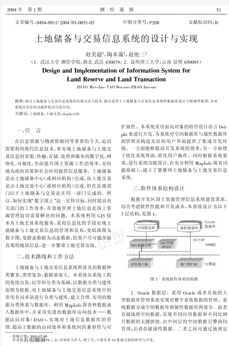 土地储备与交易信息系统的设计与实现