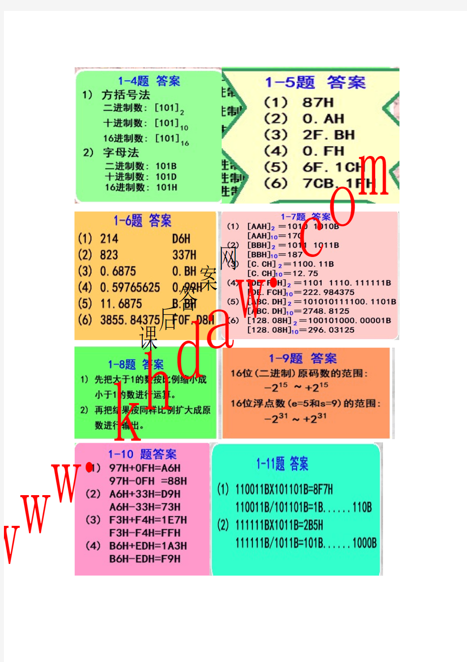 单片机原理及其接口技术_第三版_(胡汉才_著)_清华大学出版社_课后答案【khdaw_lxywyl】