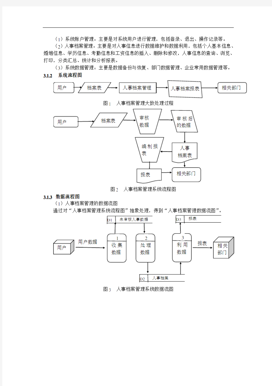 人事档案管理系统的需求分析规格说明书