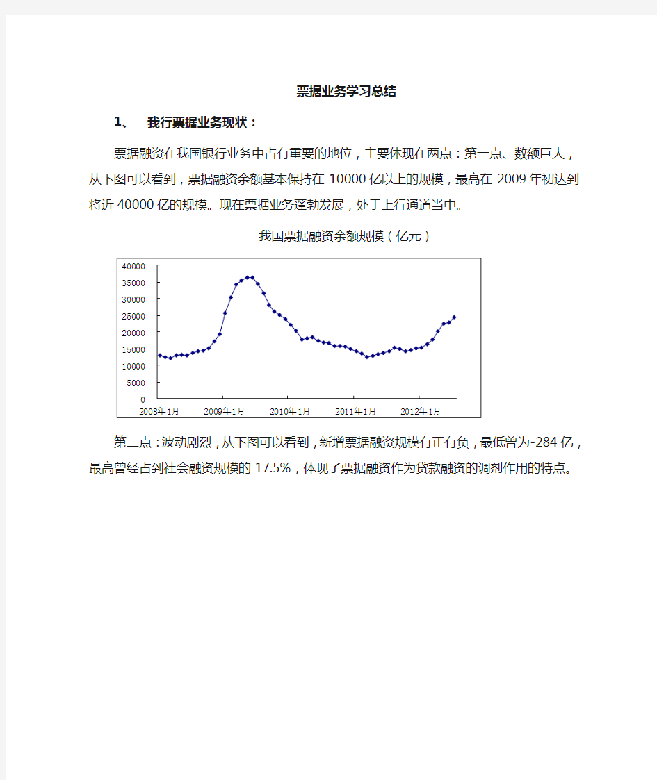 银行票据业务概览