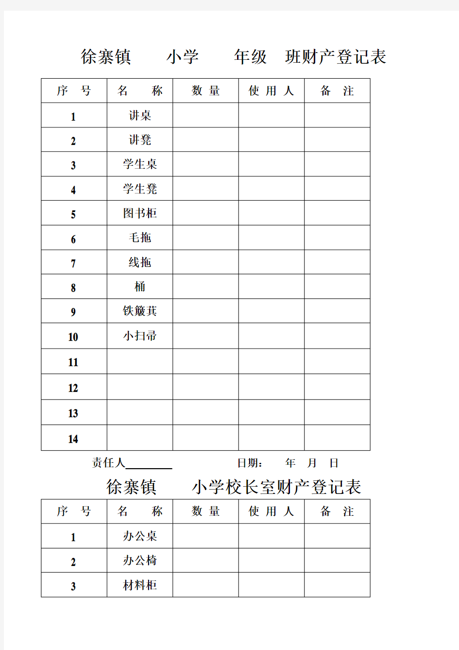 学校财产登记表(1)