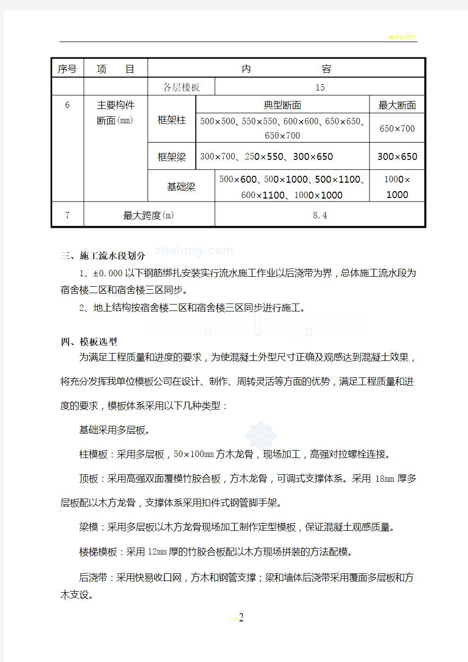 方案框架结构体育馆模板施工方案(配节点做法图)