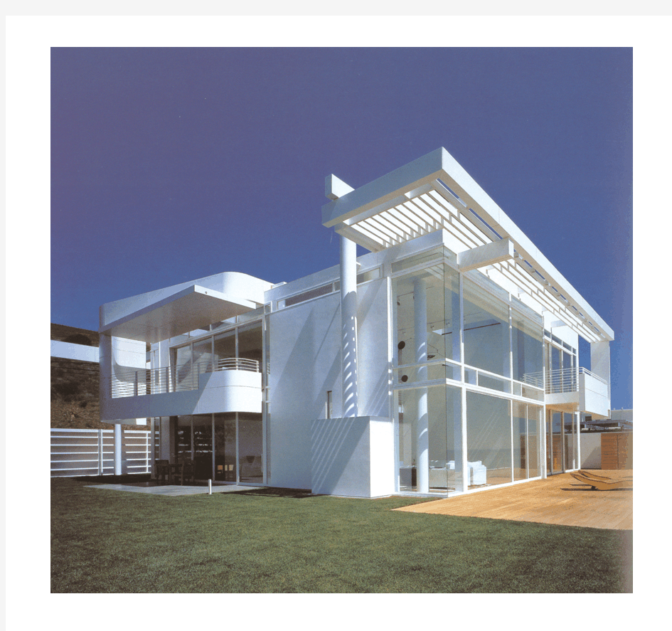 建筑大师理查德·迈耶作品欣赏：南加利福尼亚海滩别墅
