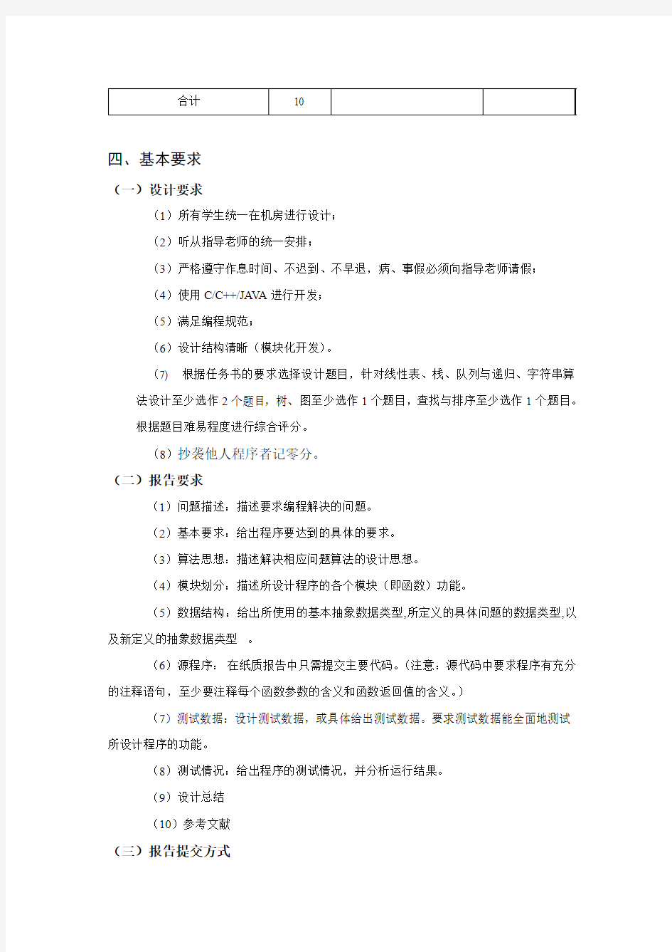 《算法设计综合实训》指导书