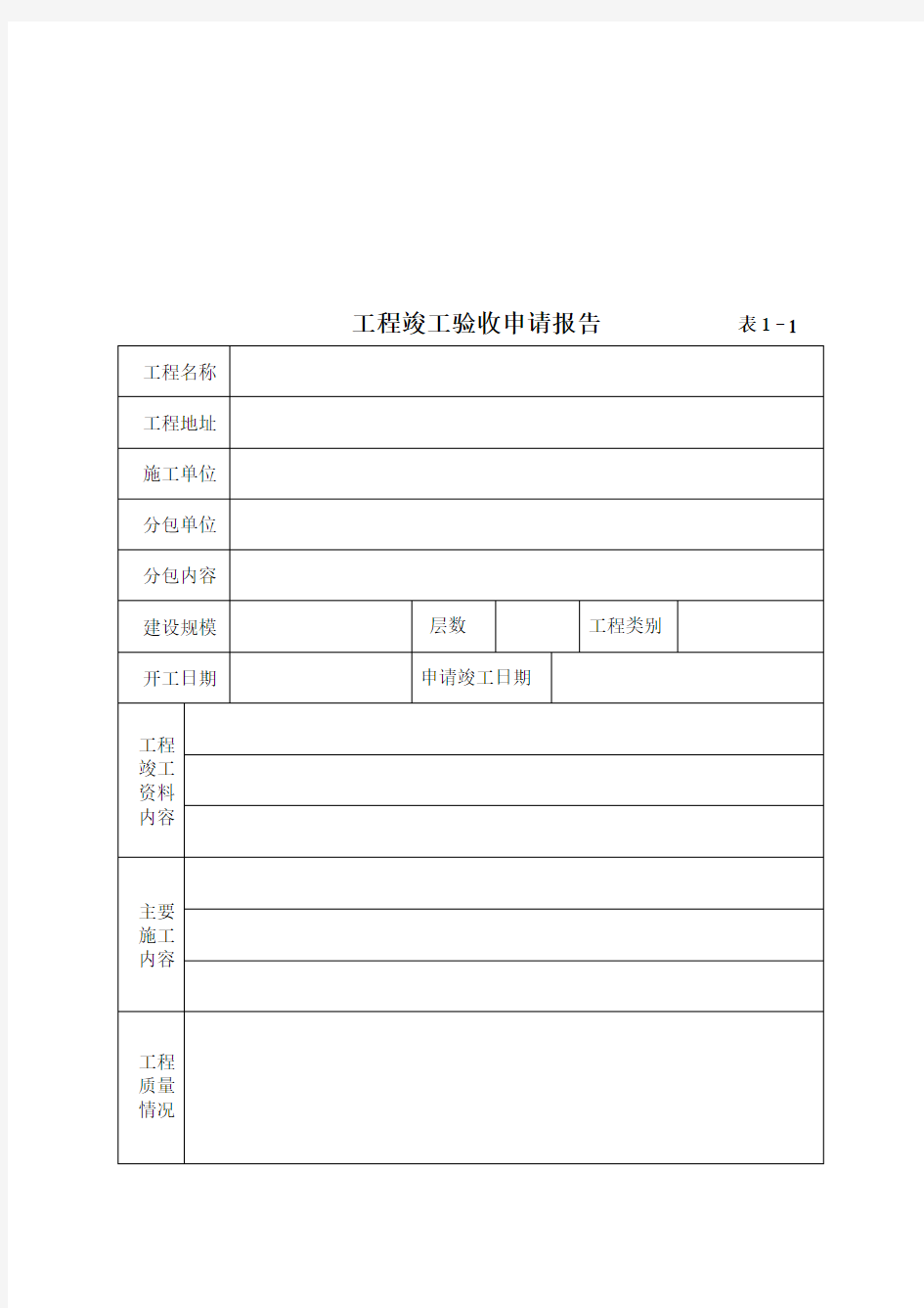 工程竣工验收报告(完整版)