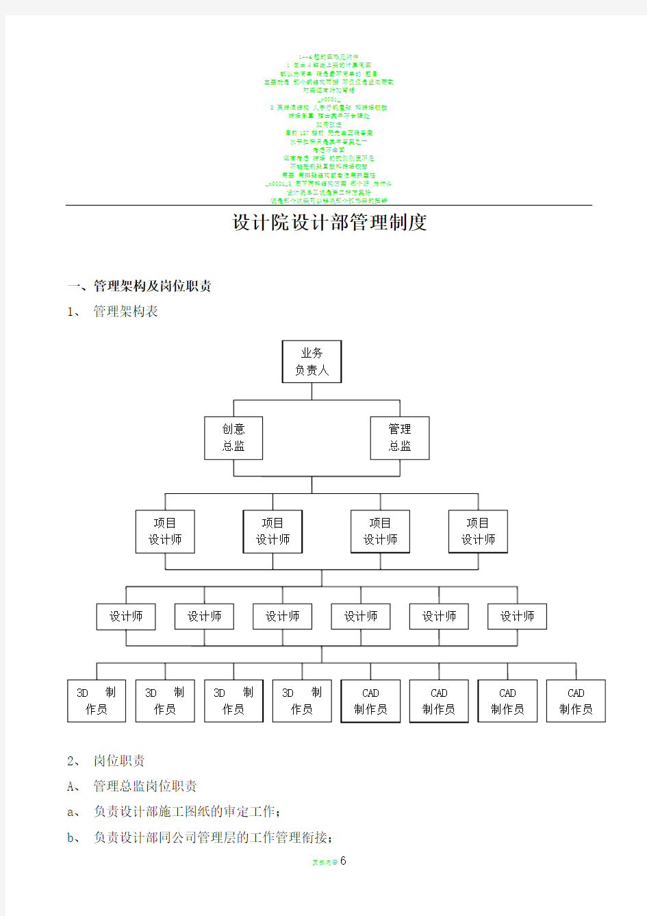 设计院管理制度