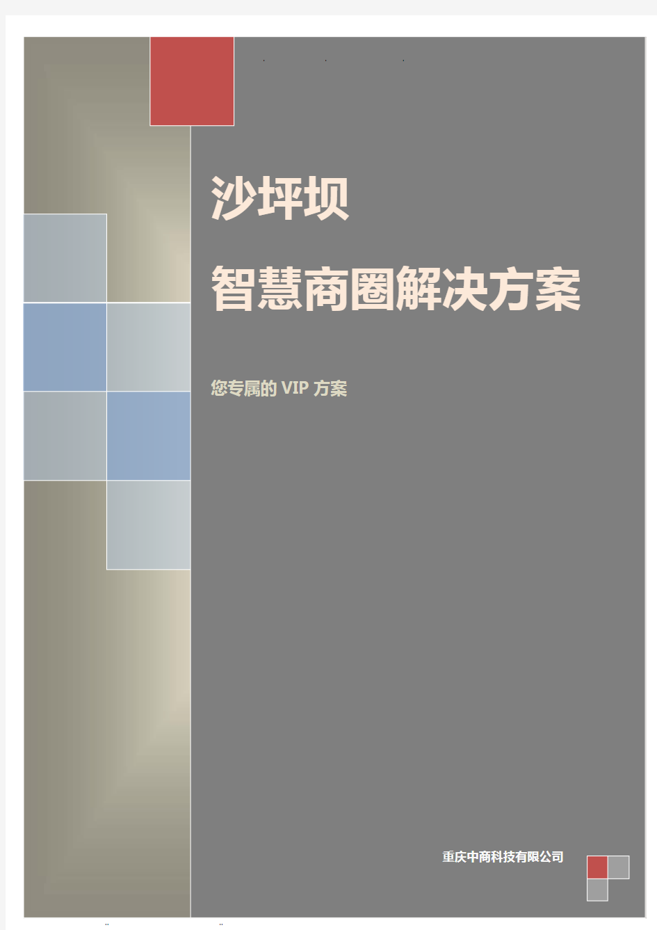 沙坪坝智慧商圈方案建议书