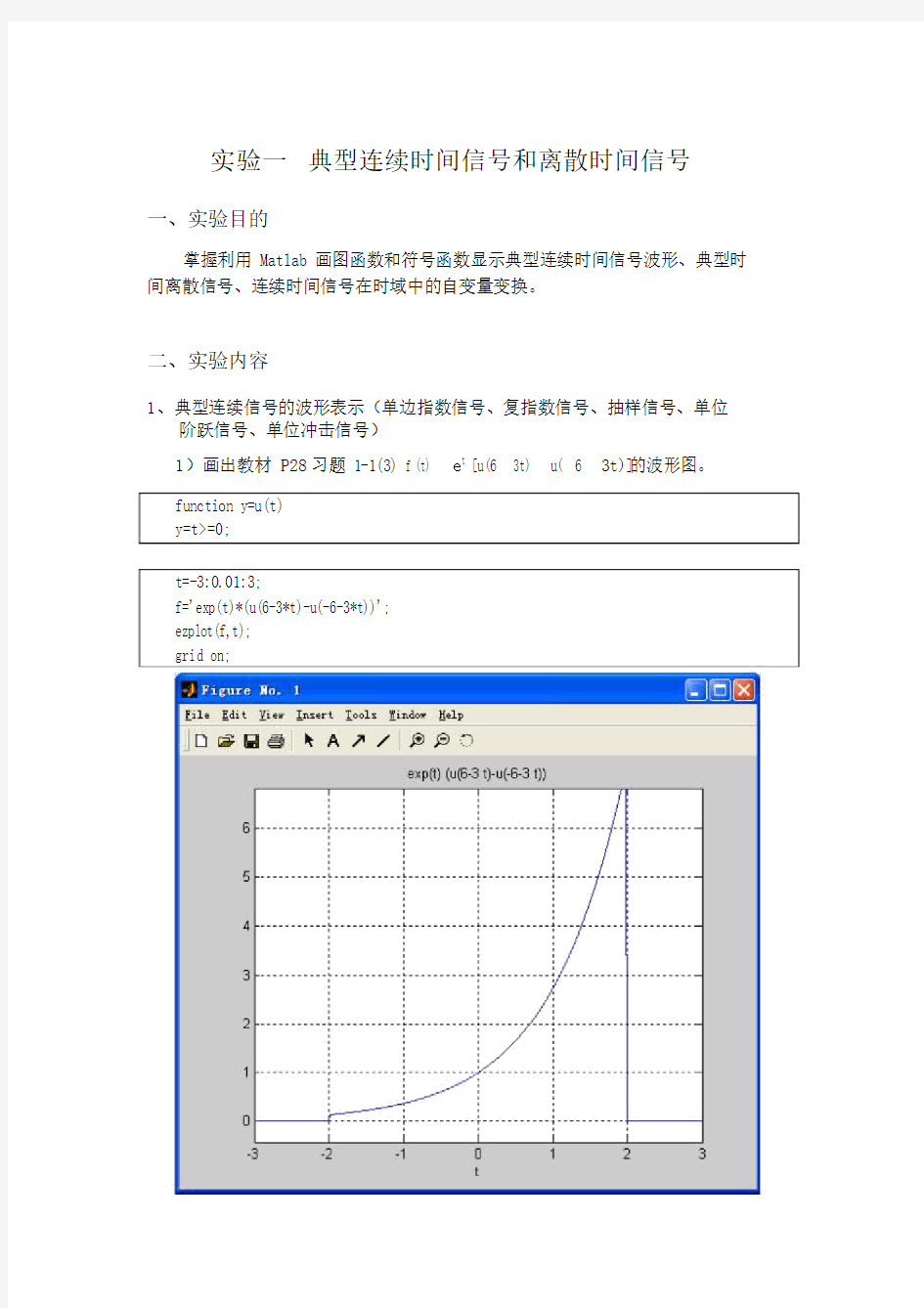 (完整版)信号与系统Matlab实验作业.doc