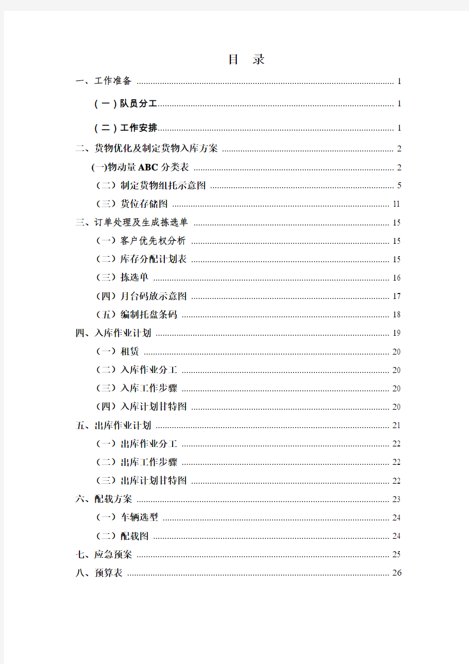 2011年山东省职业院校技能大赛(我院学生完成方案)储配作业优化方案设计