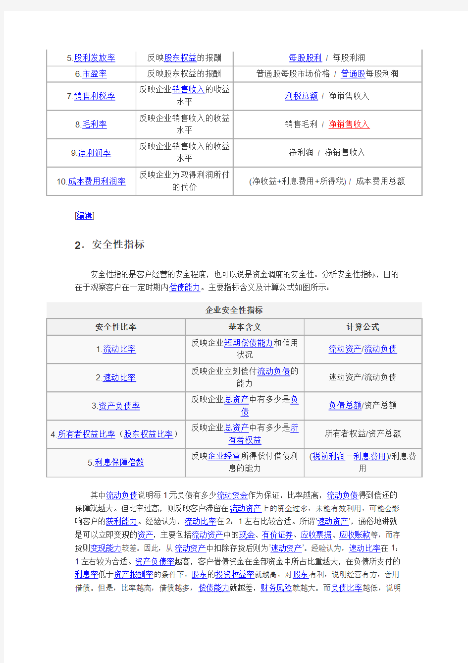 雷达图分析法