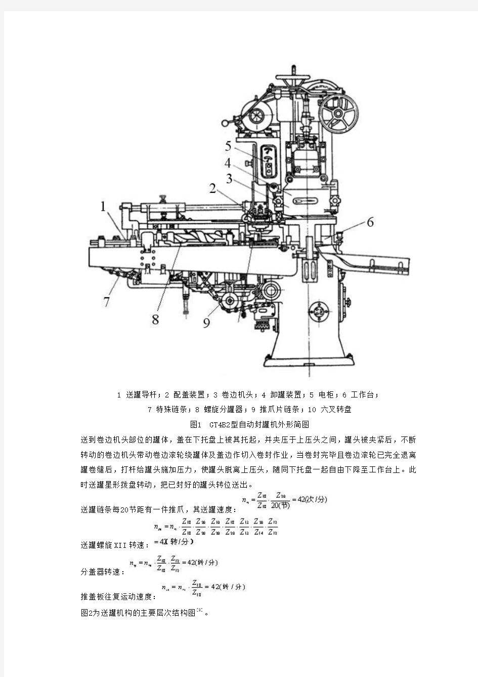 GT4B2型真空封罐机自动送罐机构的运动模拟