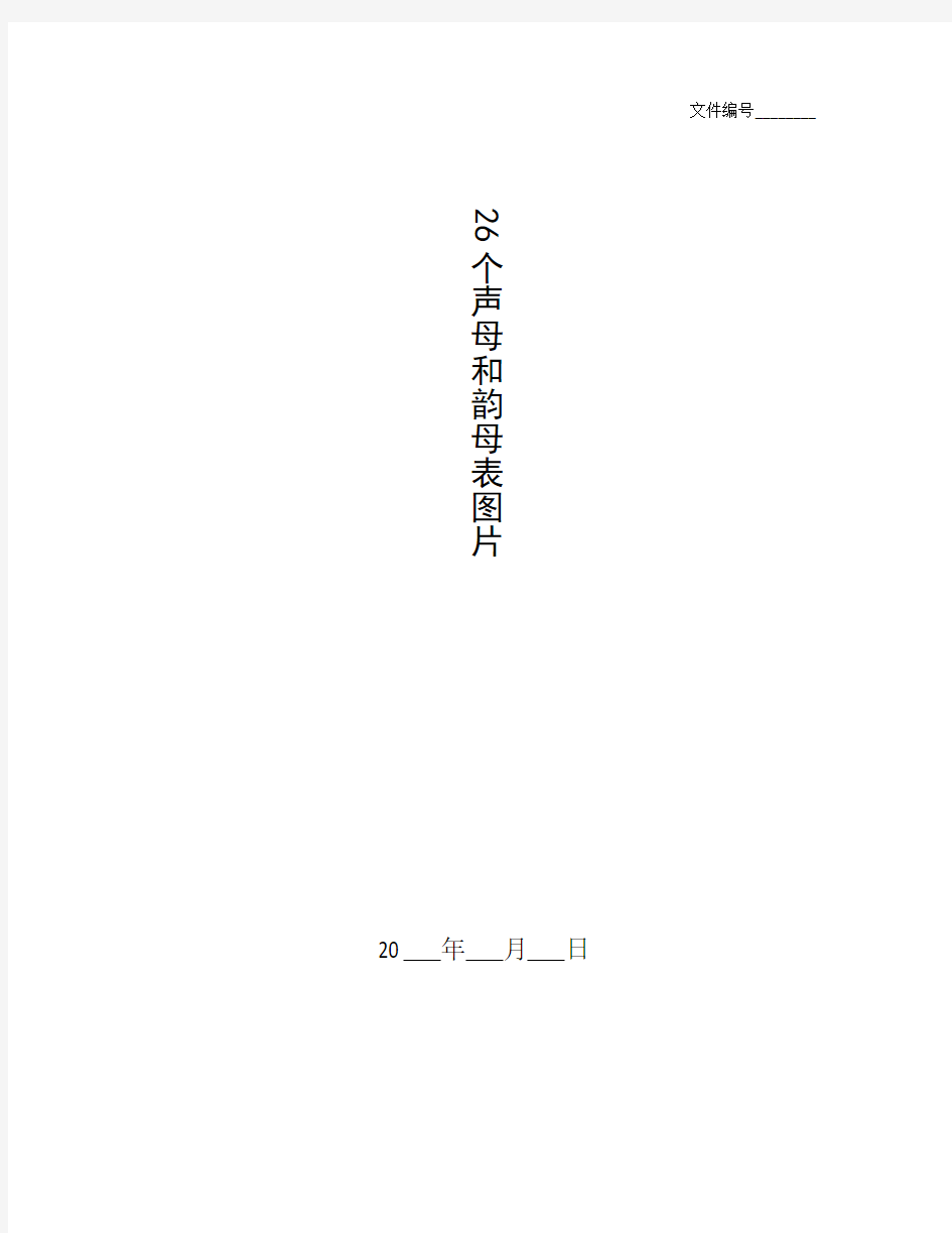 整理26个声母和韵母表图片_共2个箱子每箱20幅图片