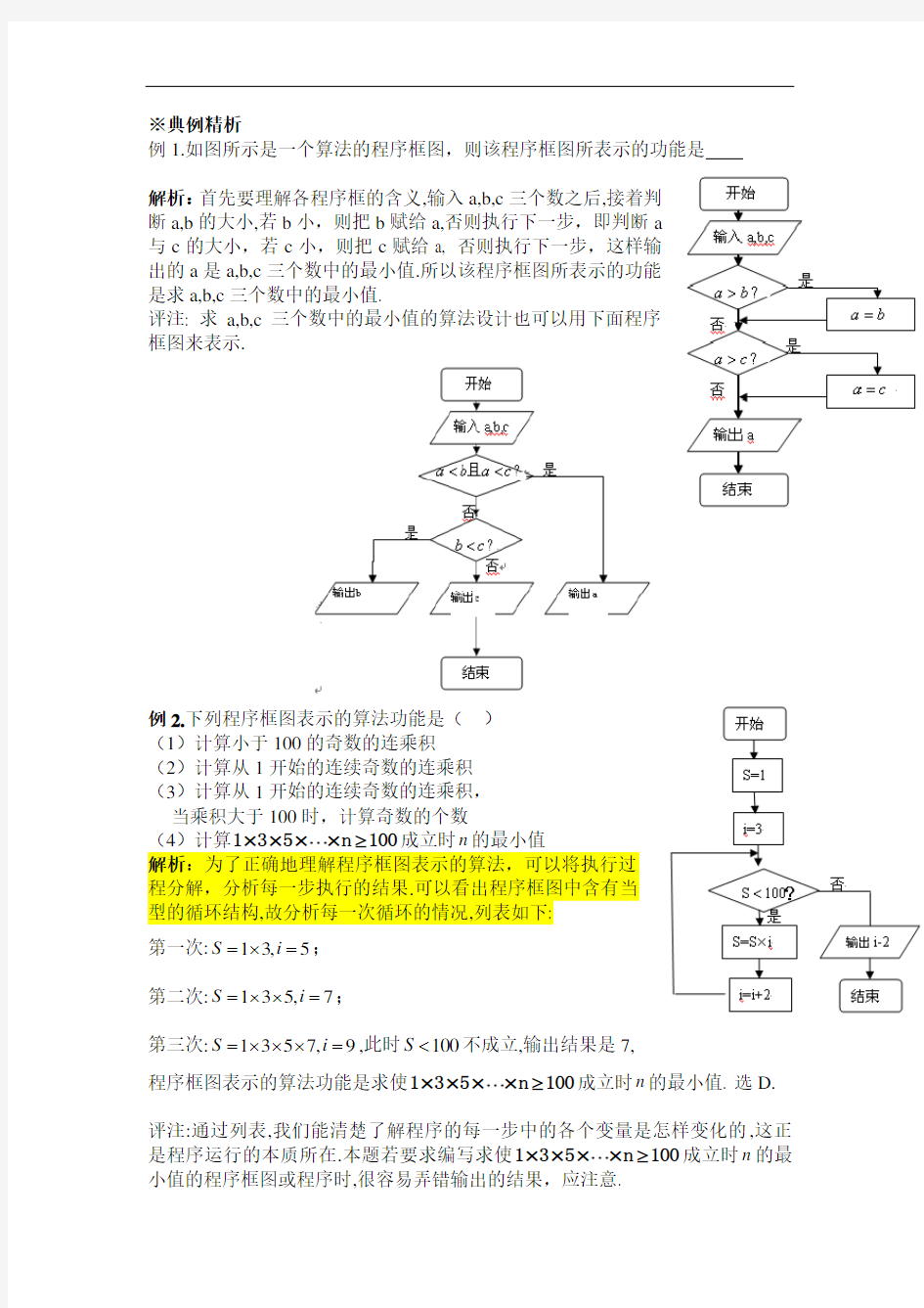 第十一章算法初步与框图1(教师用)解析