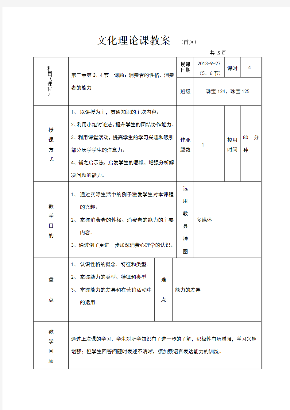 消费者的性格、消费者的能力