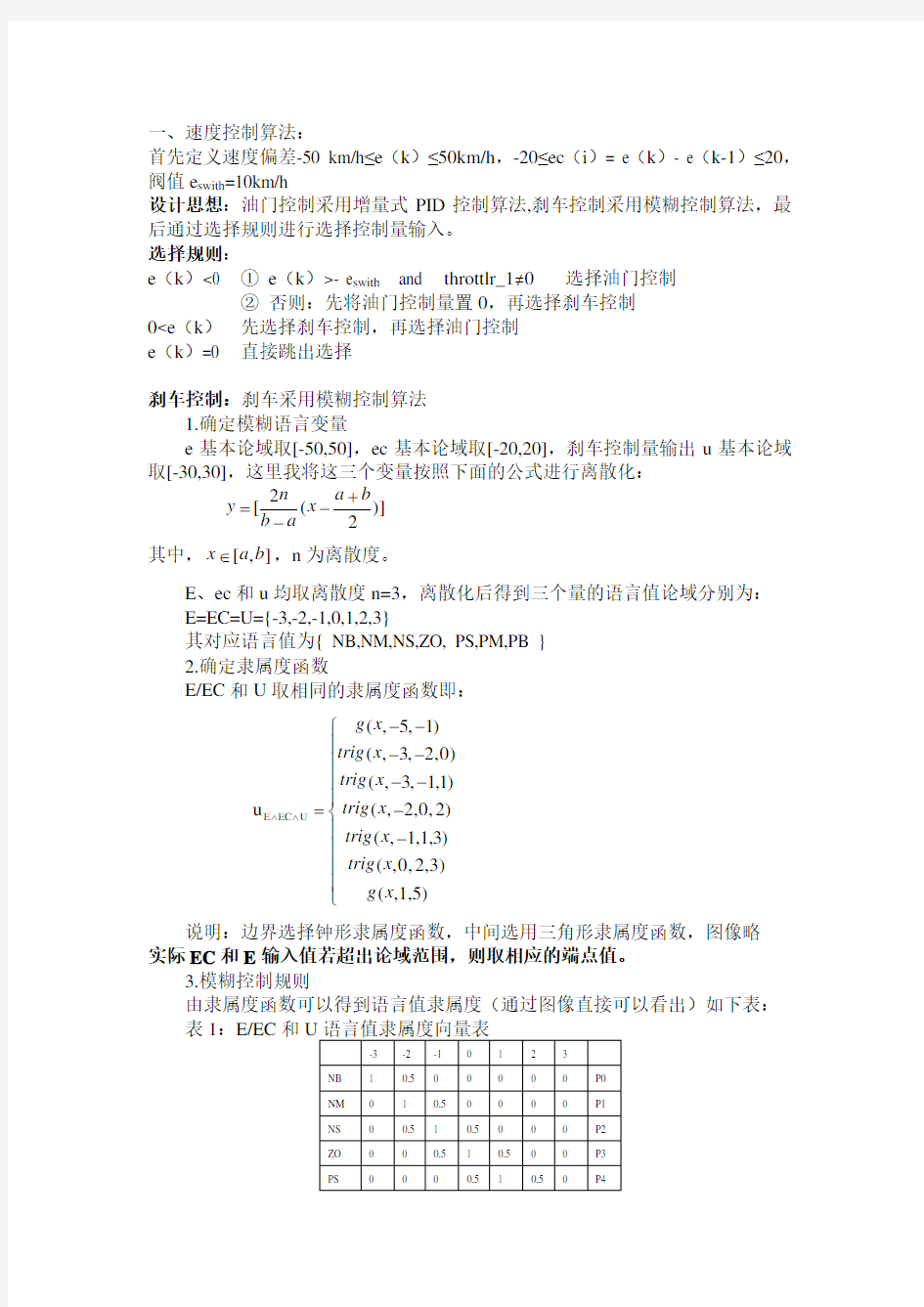 模糊控制详细讲解实例