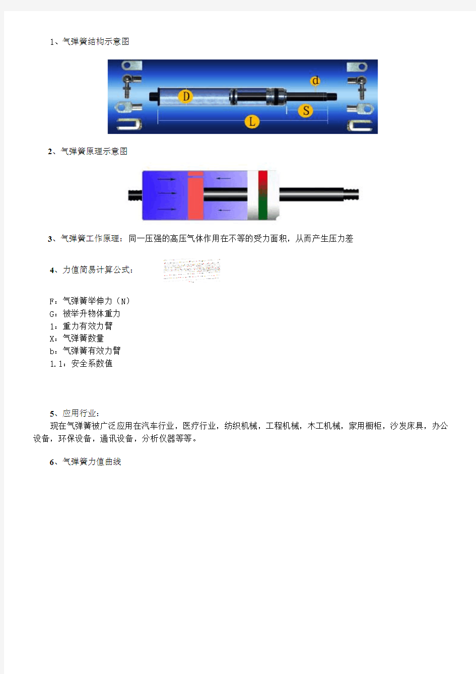 气弹簧原理简要说明