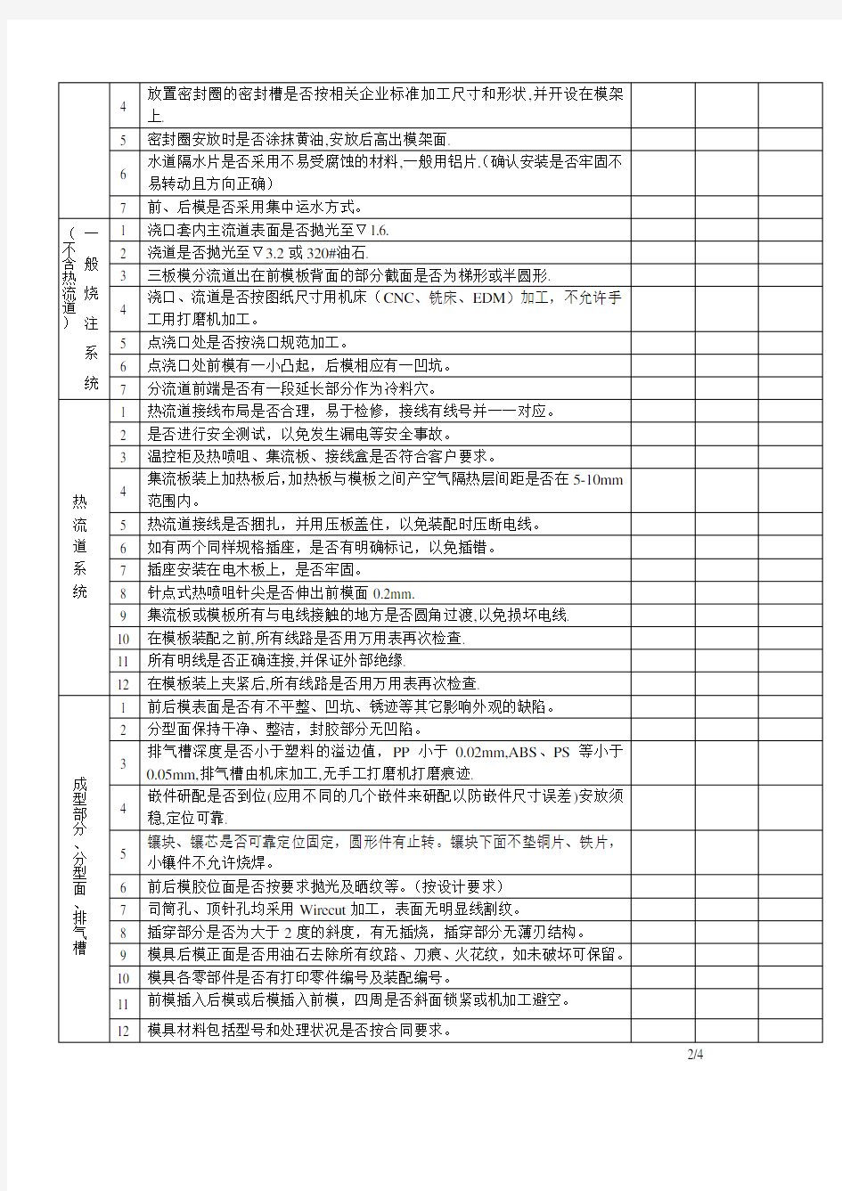 模具验收单