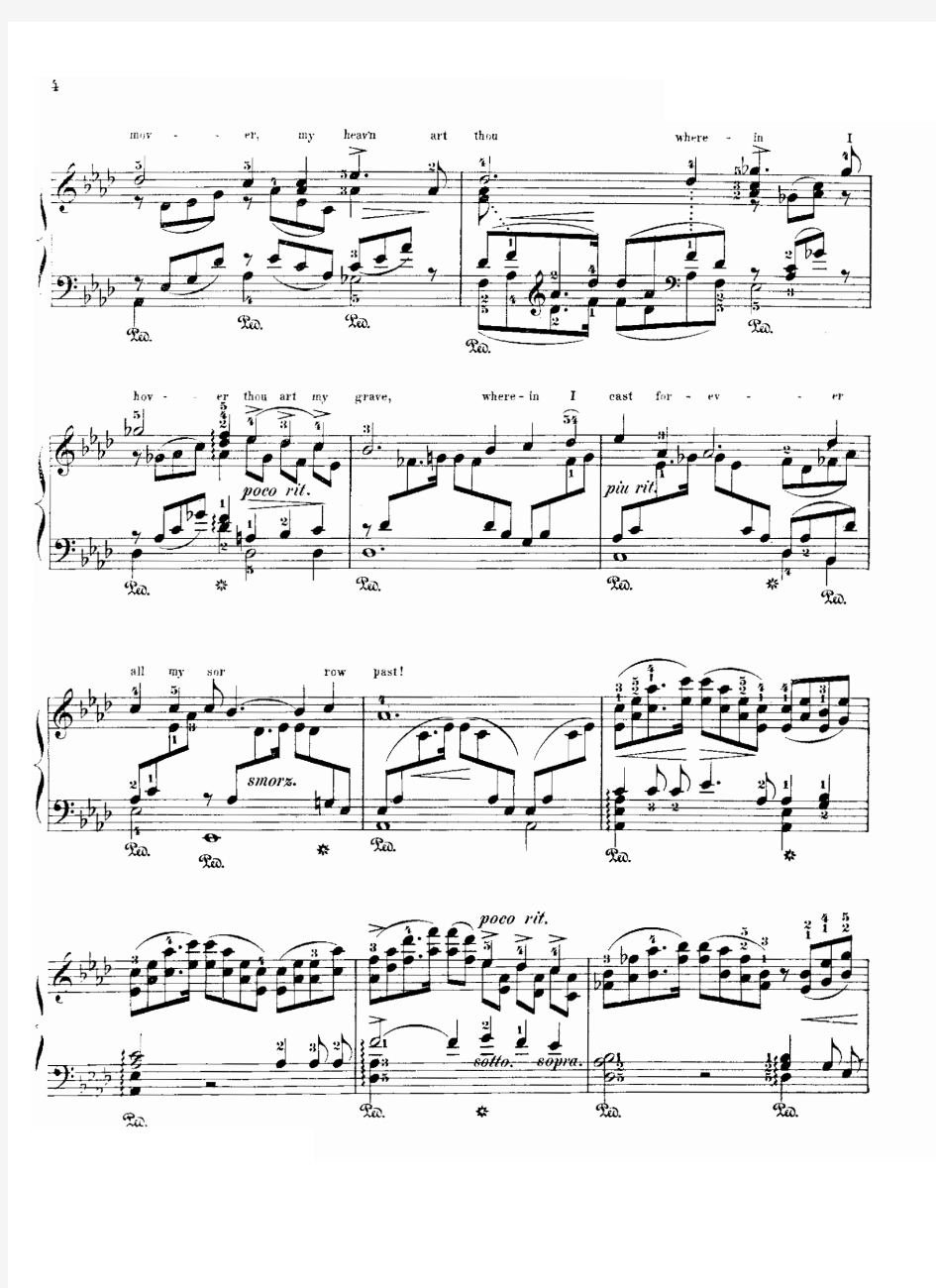 Schumann舒曼艺术歌曲《奉献》Dedication Op.25-1