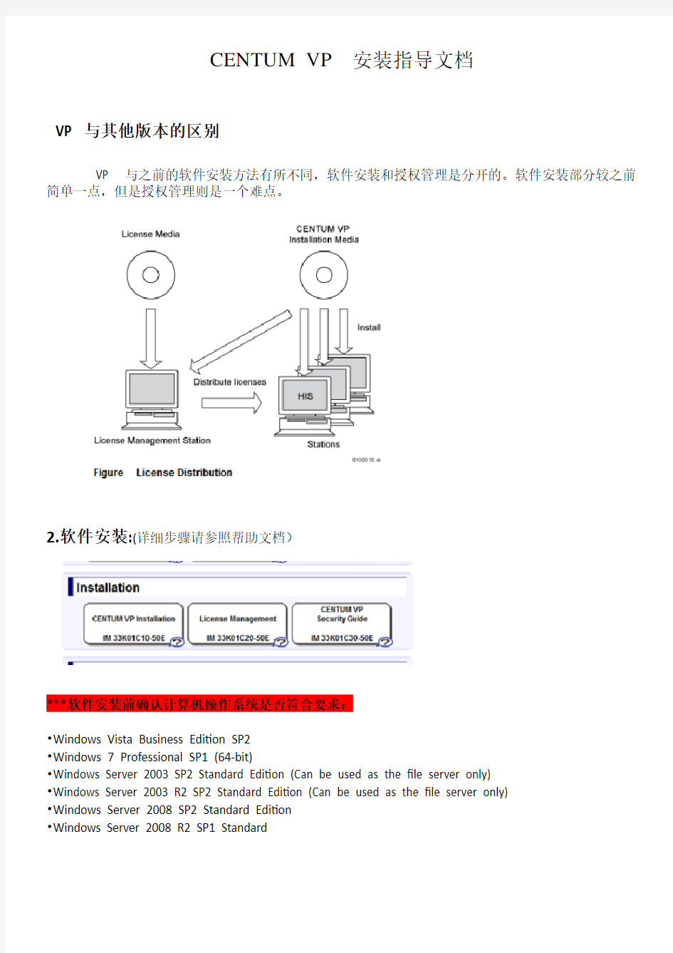 横河DCS软件安装说明