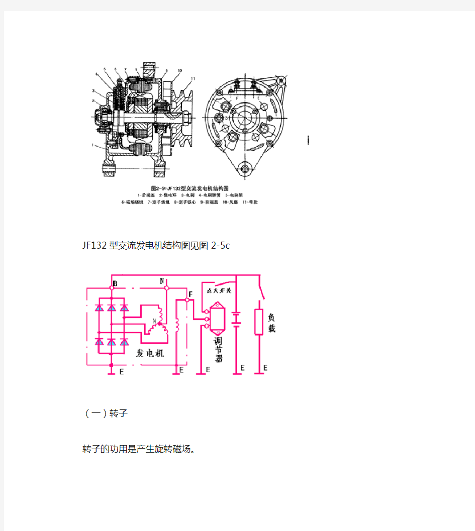 交流发电机的结构及工作原理