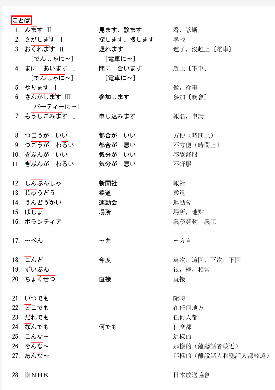 大家的日本语26课