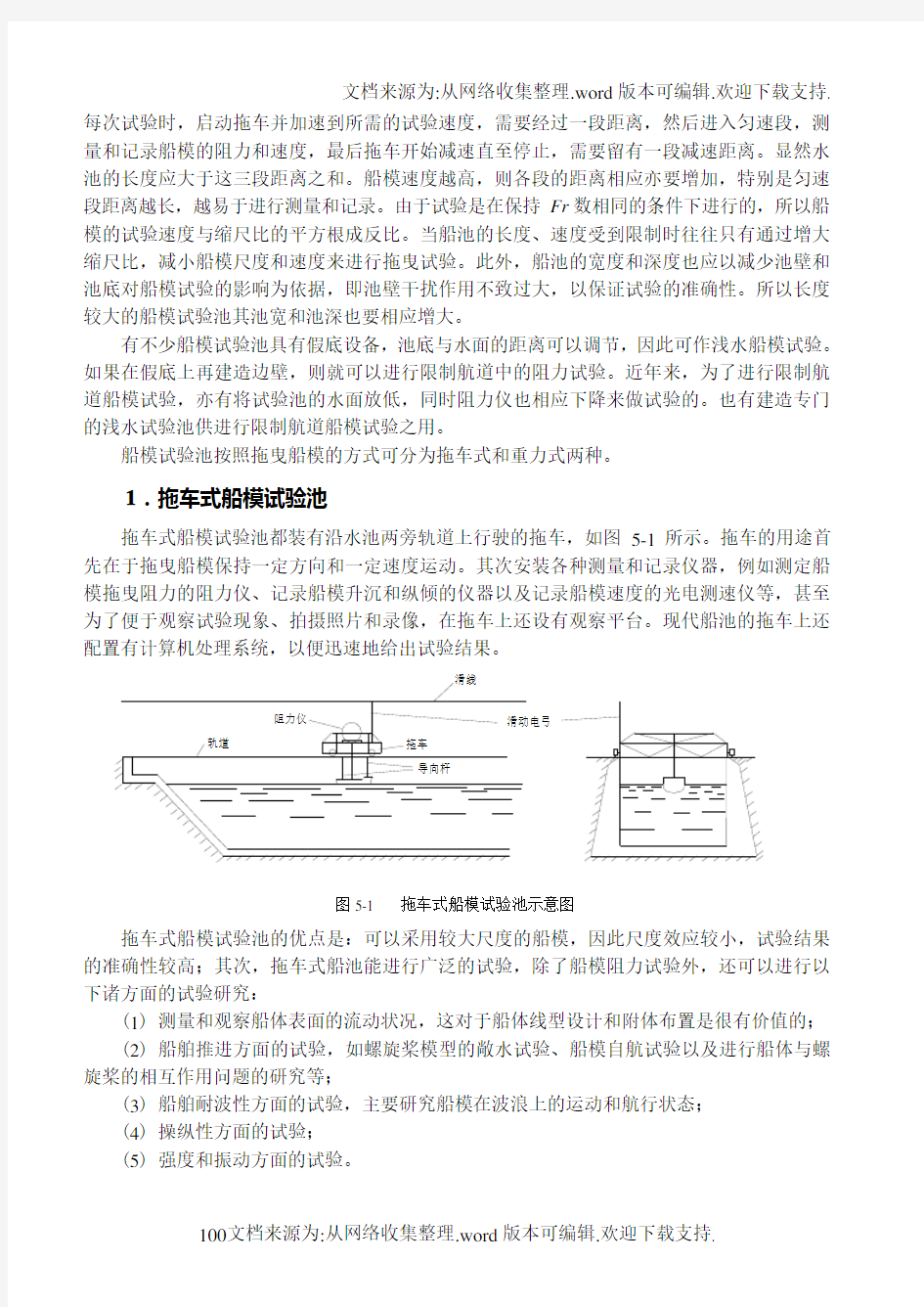 船模阻力试验船舶阻力与推进