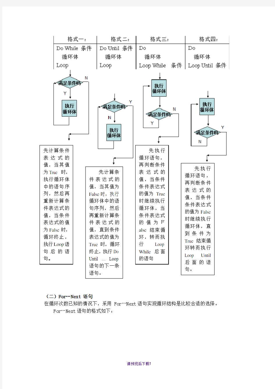 VB循环结构复习学案