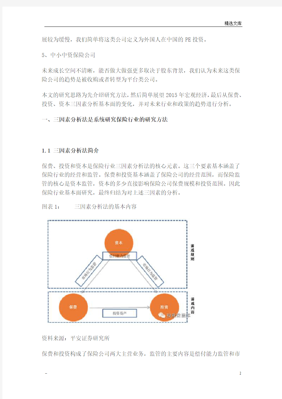 保险行业研究报告