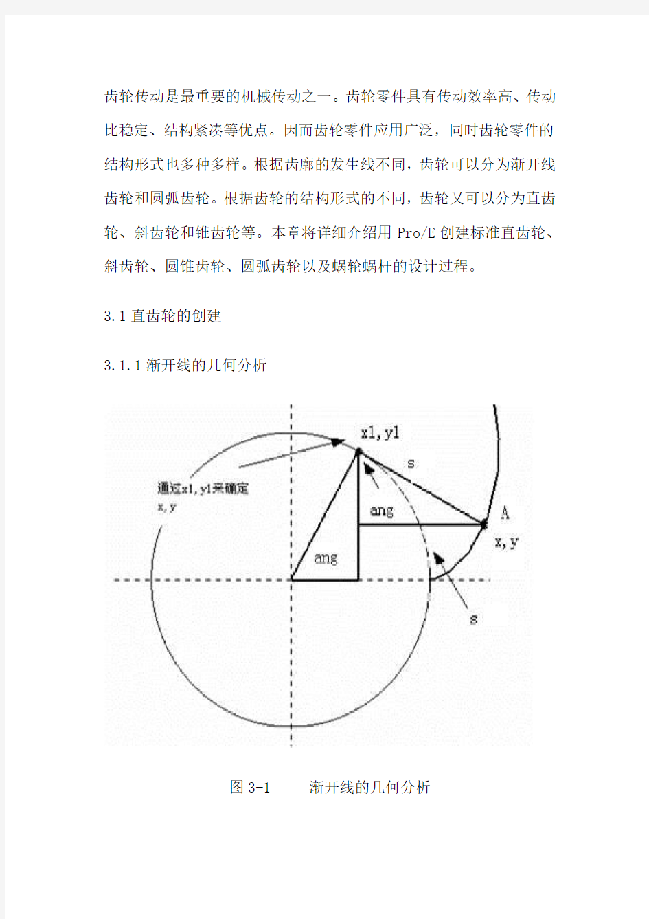 直齿渐开线齿轮画法