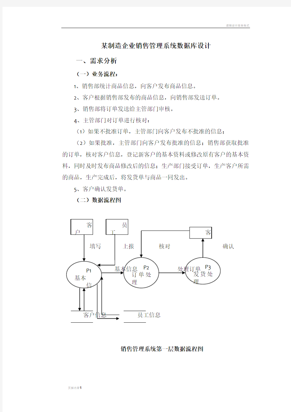 销售管理系统数据库设计