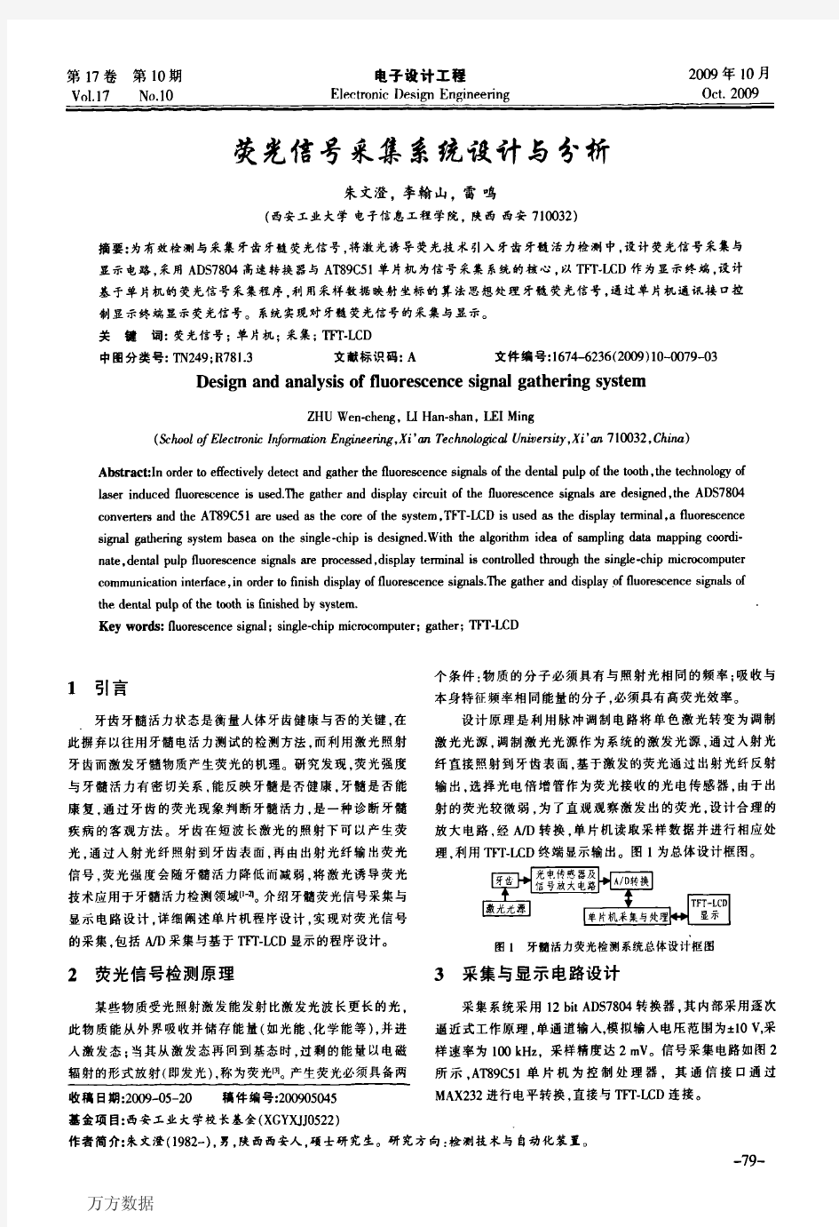 荧光信号采集系统设计与分析