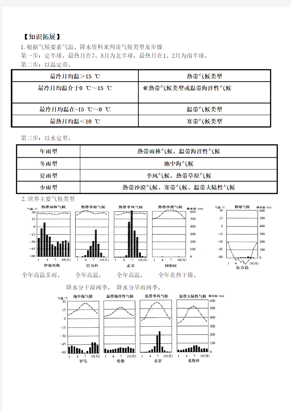 世界的气候(导学案)