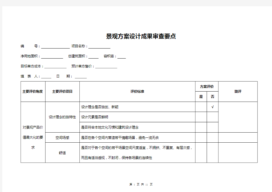 5.景观方案设计成果审查要点