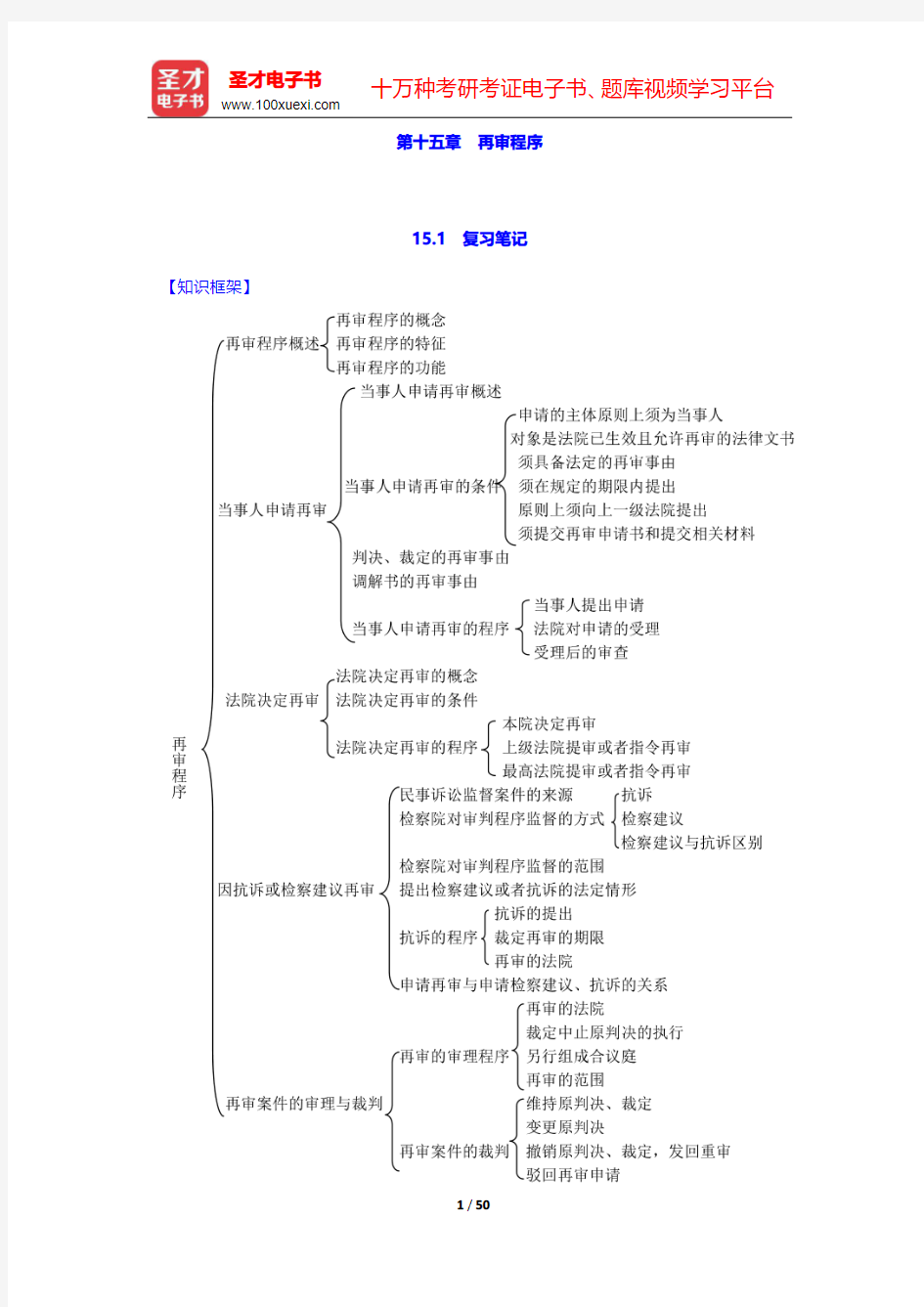 李浩《民事诉讼法学》笔记和课后习题(含考研真题)详解  第十五章~第十六章【圣才出品】