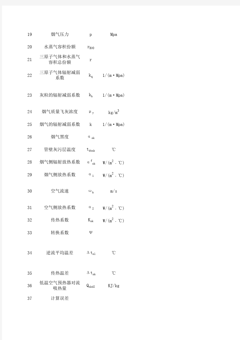 锅炉课程设计说明计算小程序