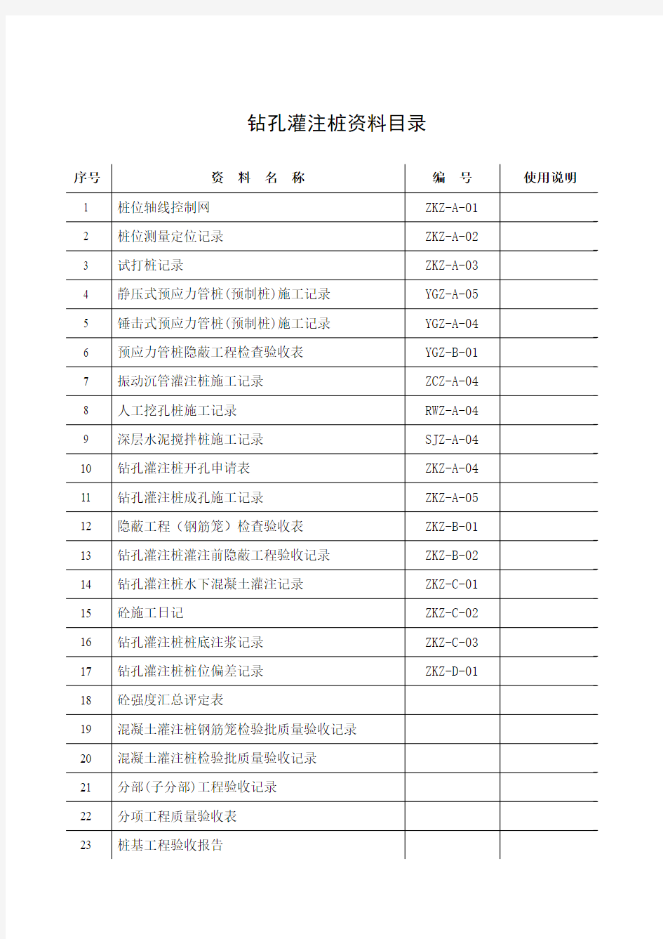 桩基完整资料