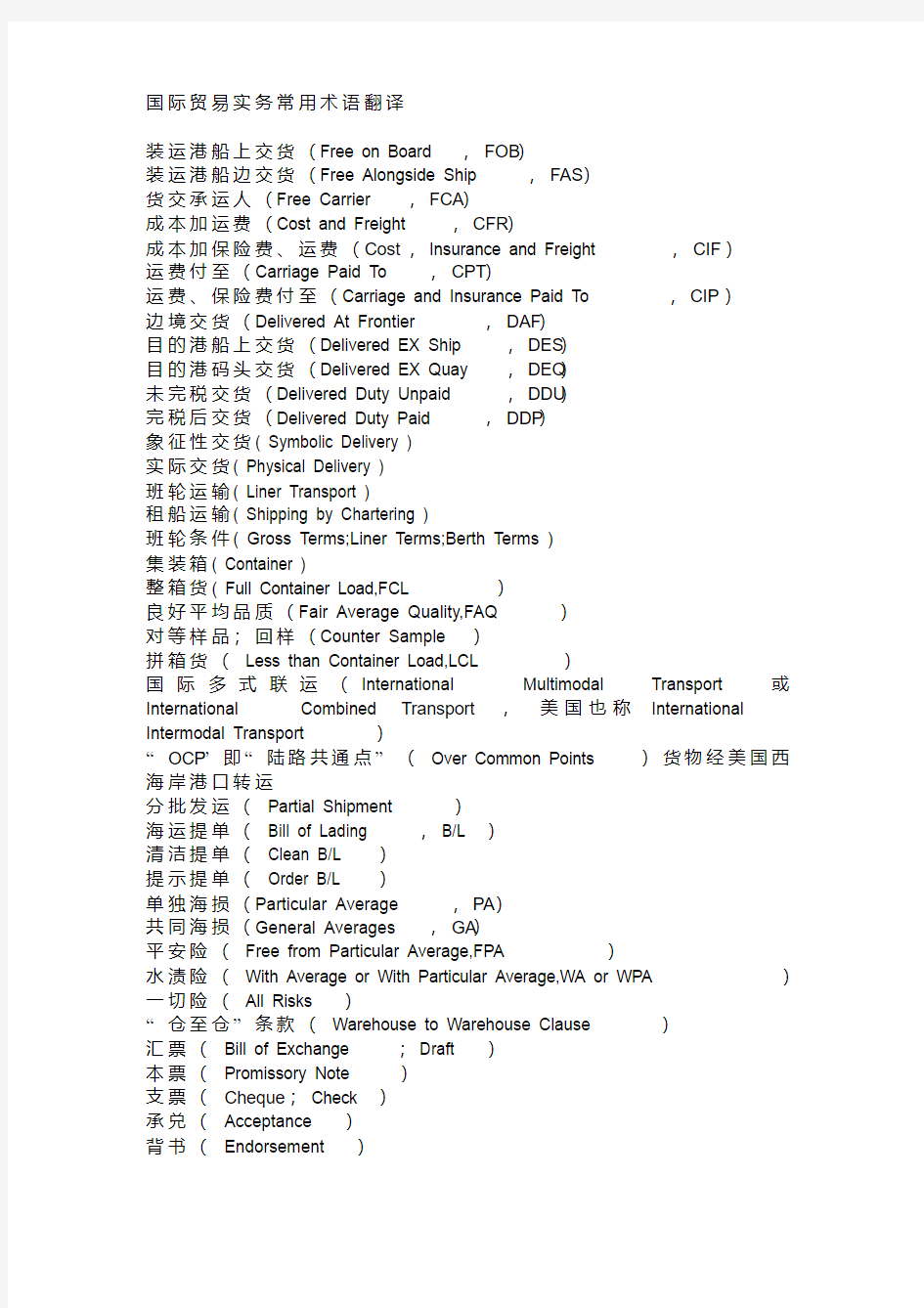 国际贸易实务常用术语翻译.pdf