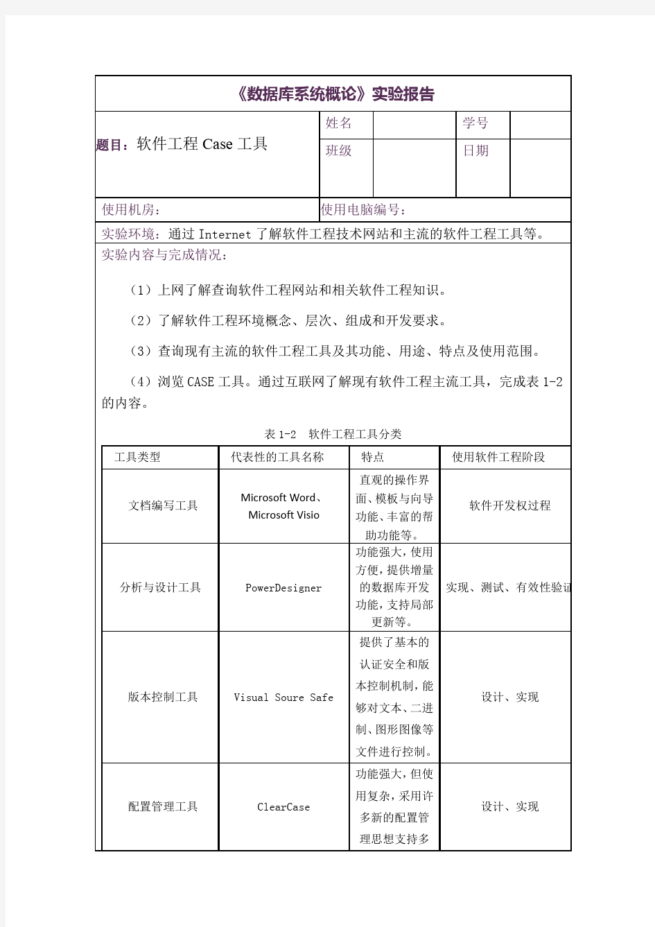 信息系统实验报告