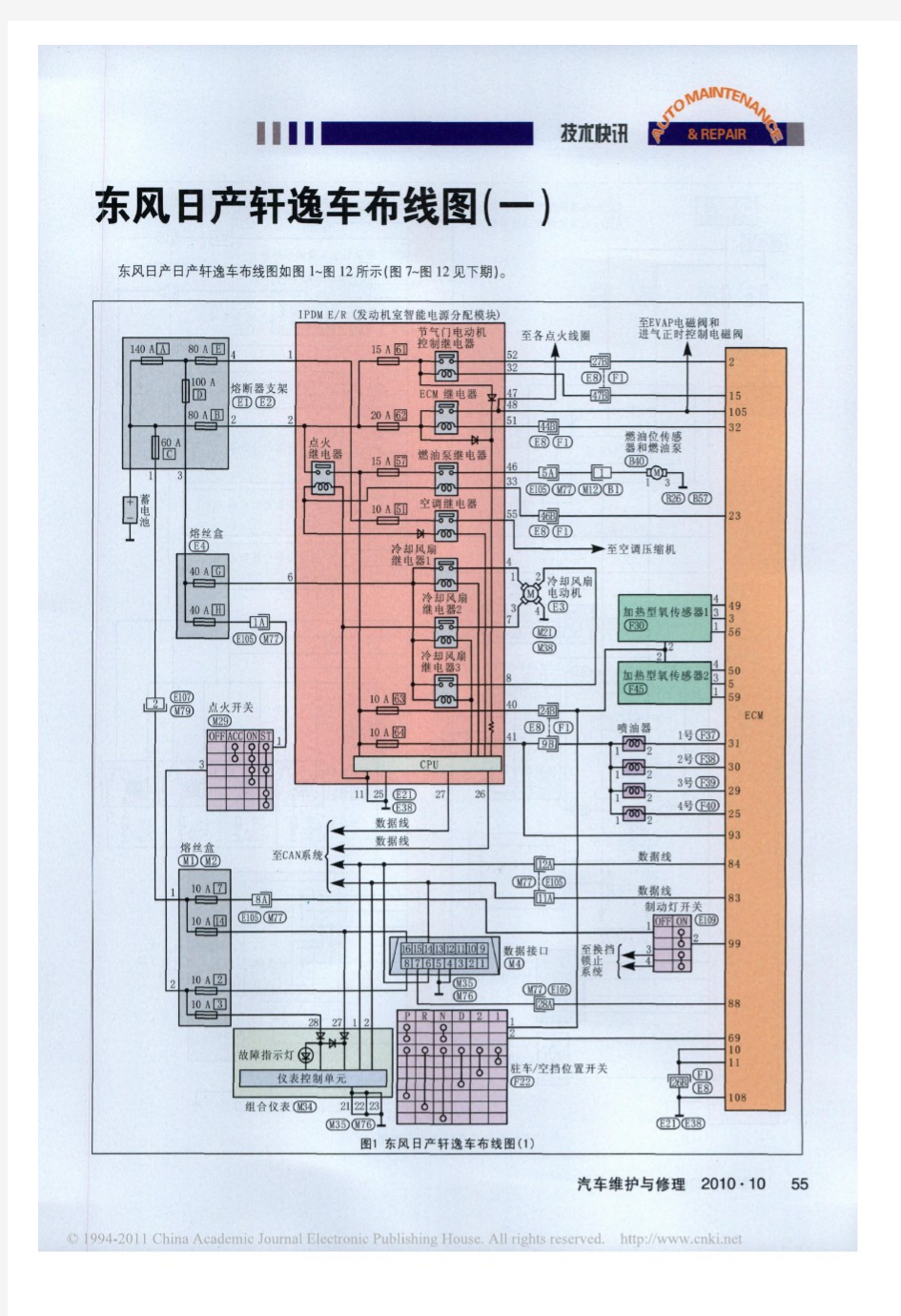 东风日产轩逸车布线图_一_