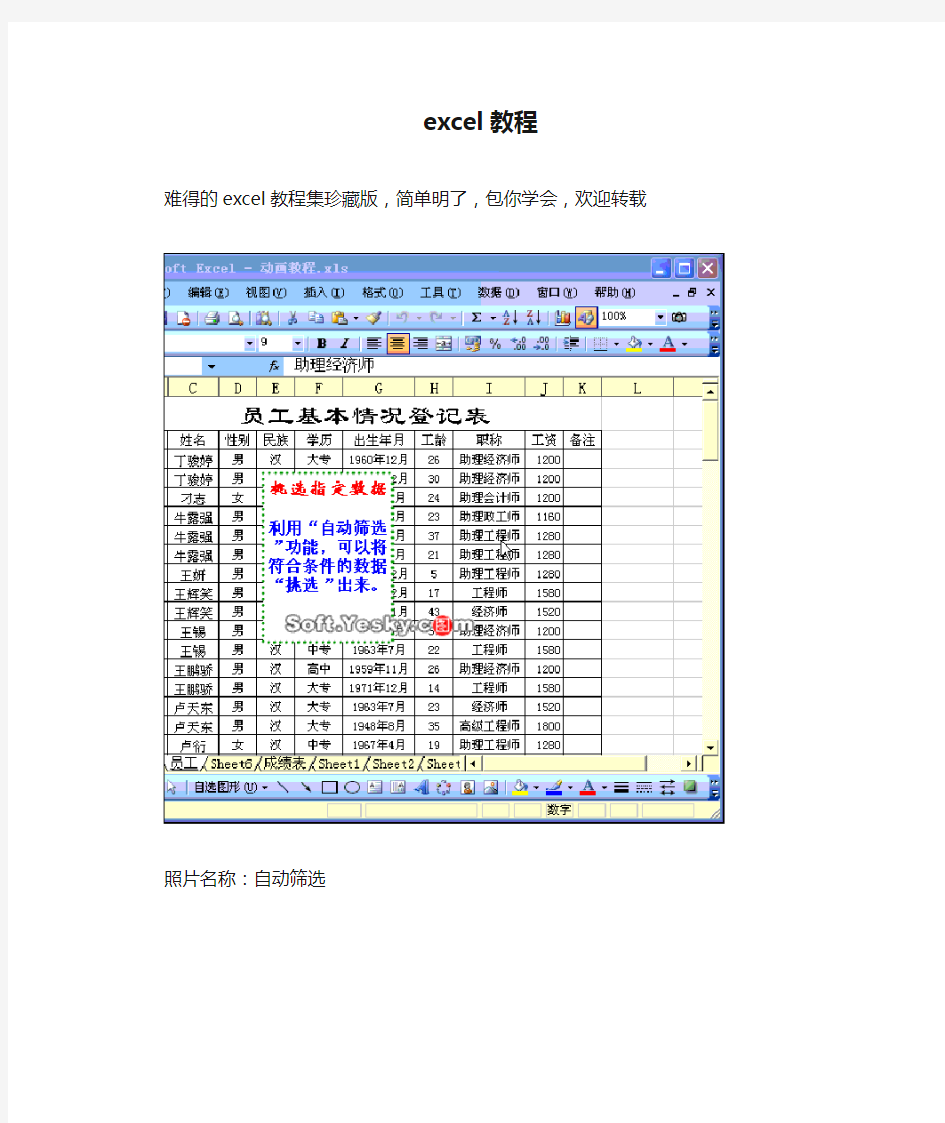 excel教程-教你做表格(史上最全)