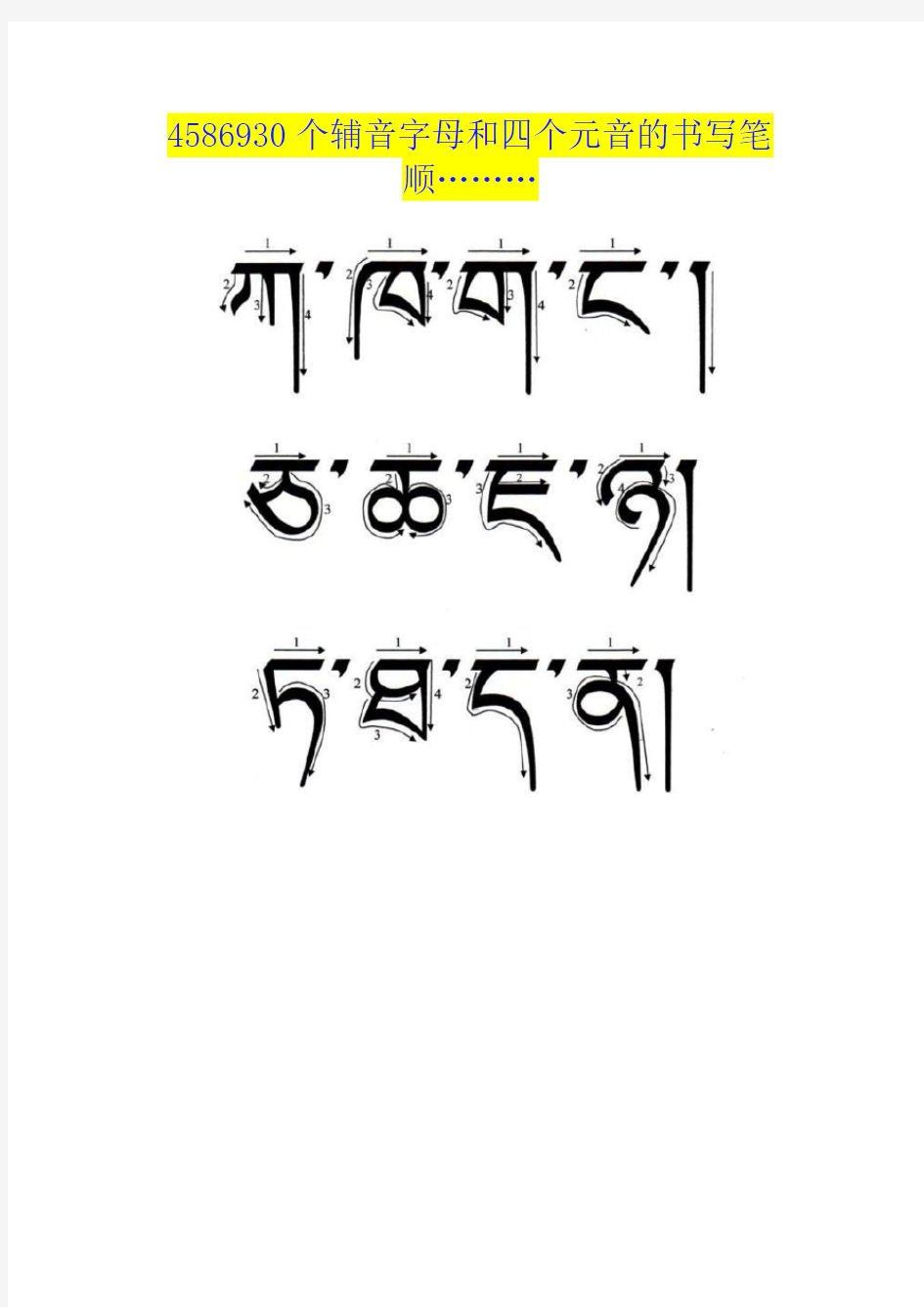 学习藏文必须掌握的基础知识