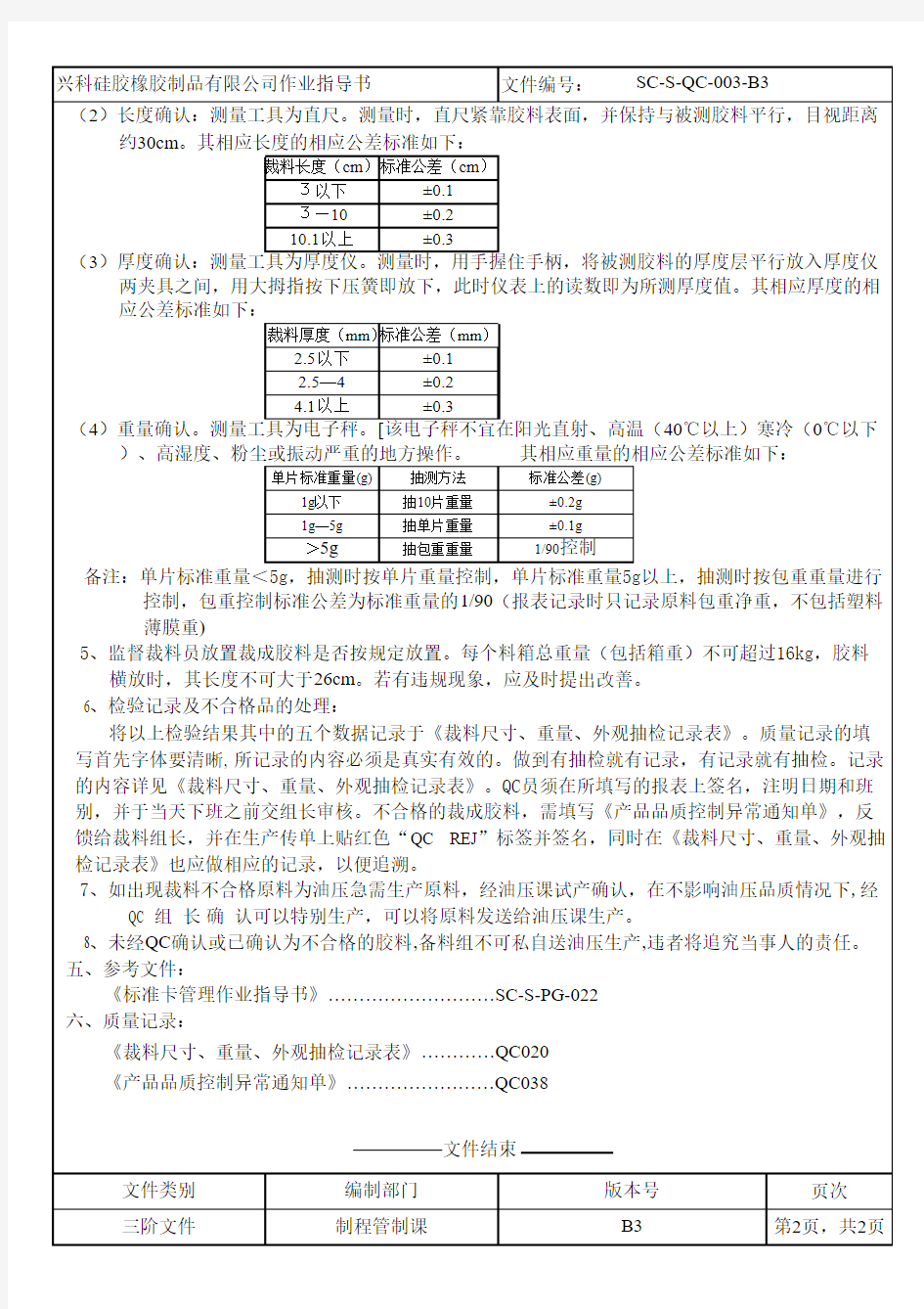 003.裁料QC作业指导书(新)