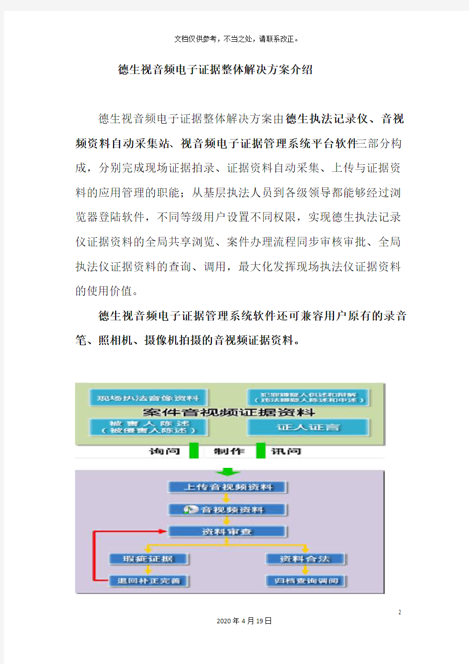 执法记录仪解决方案