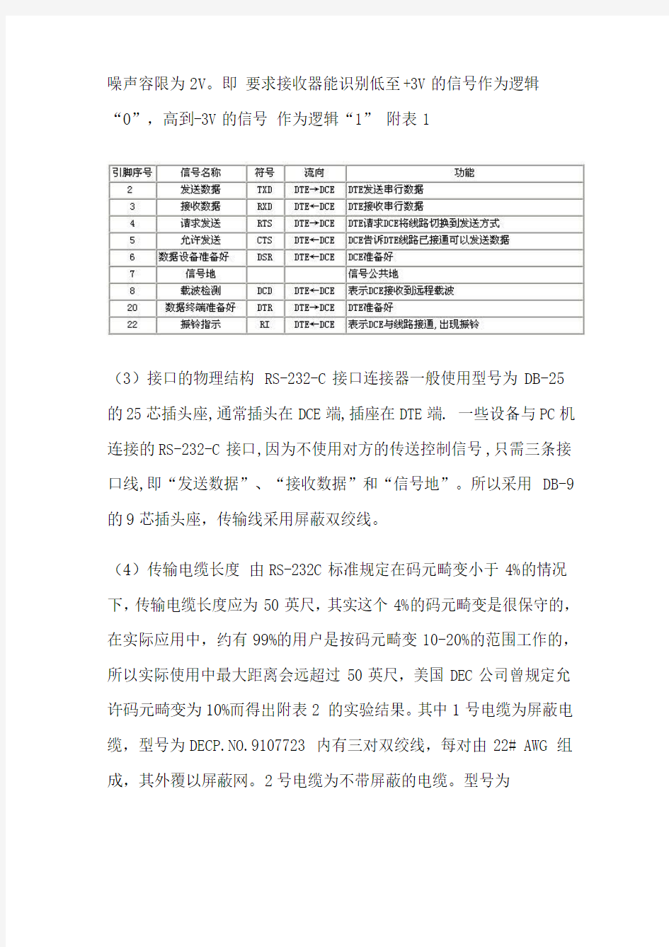 有关RS232和RS485接口的问答