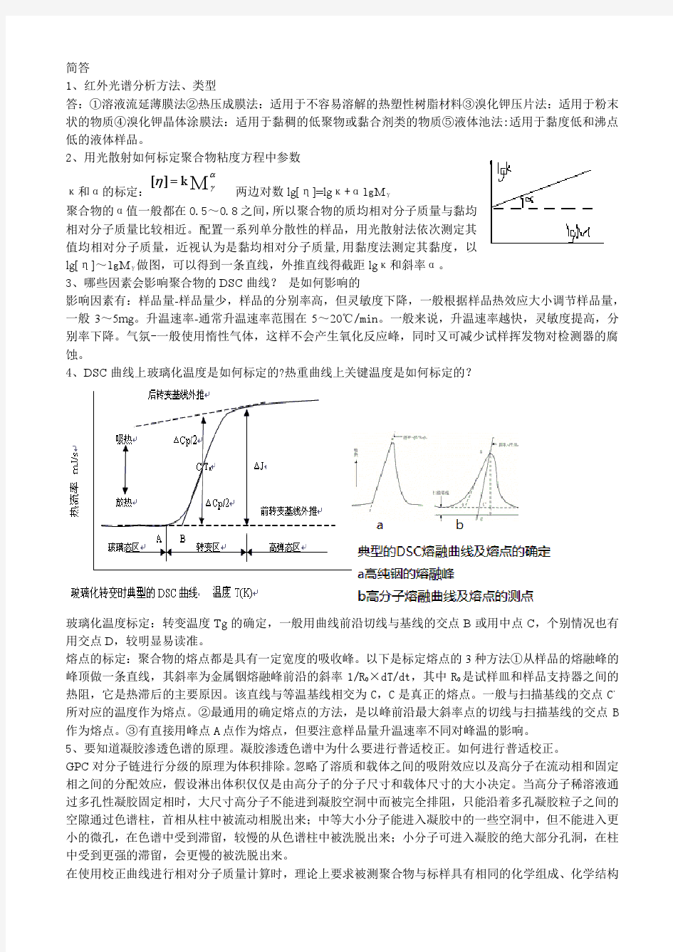 聚合物测试方法(结构分析)自制合集