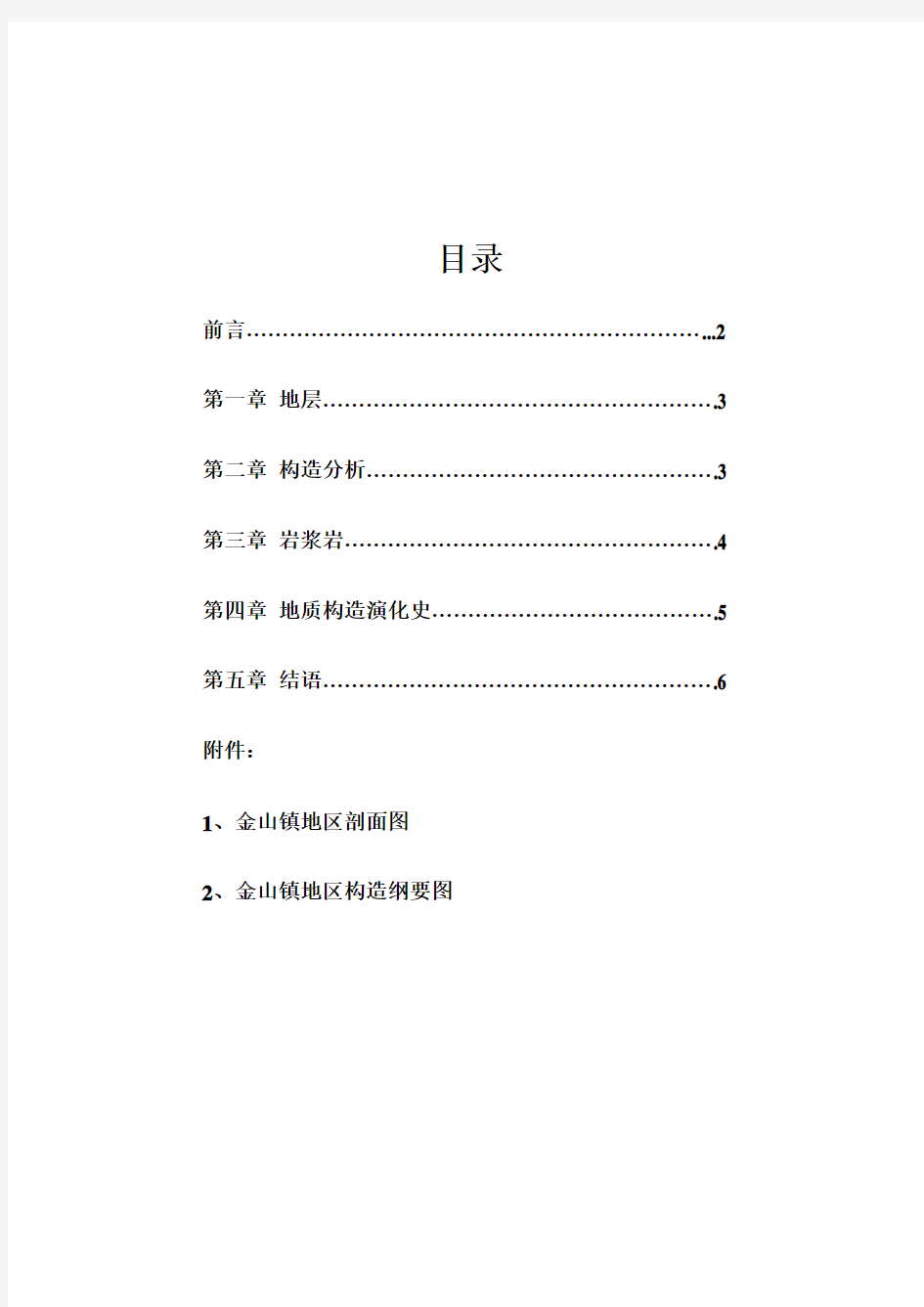 金山镇地质报告完整版