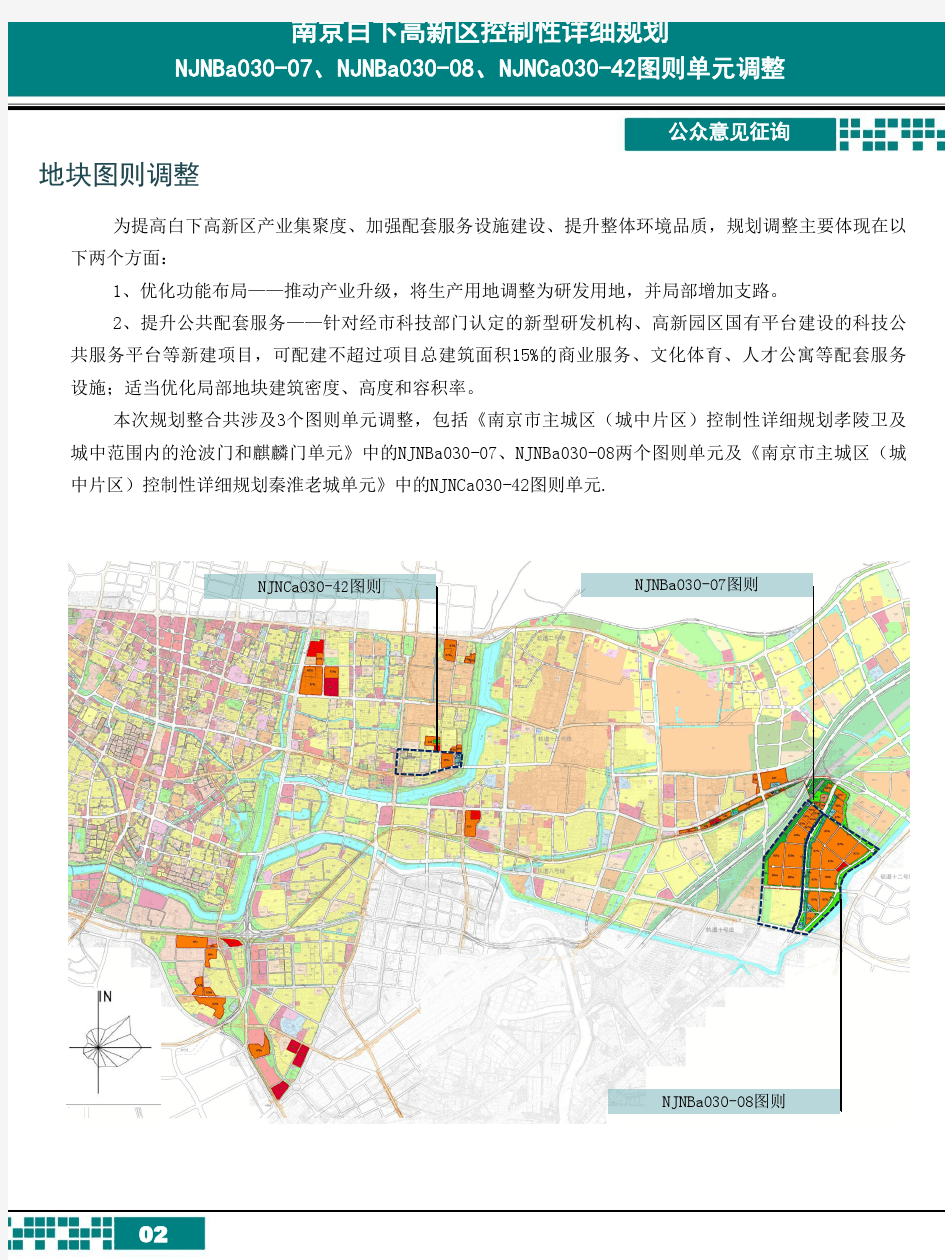 南京白下高新区控制性详细规划